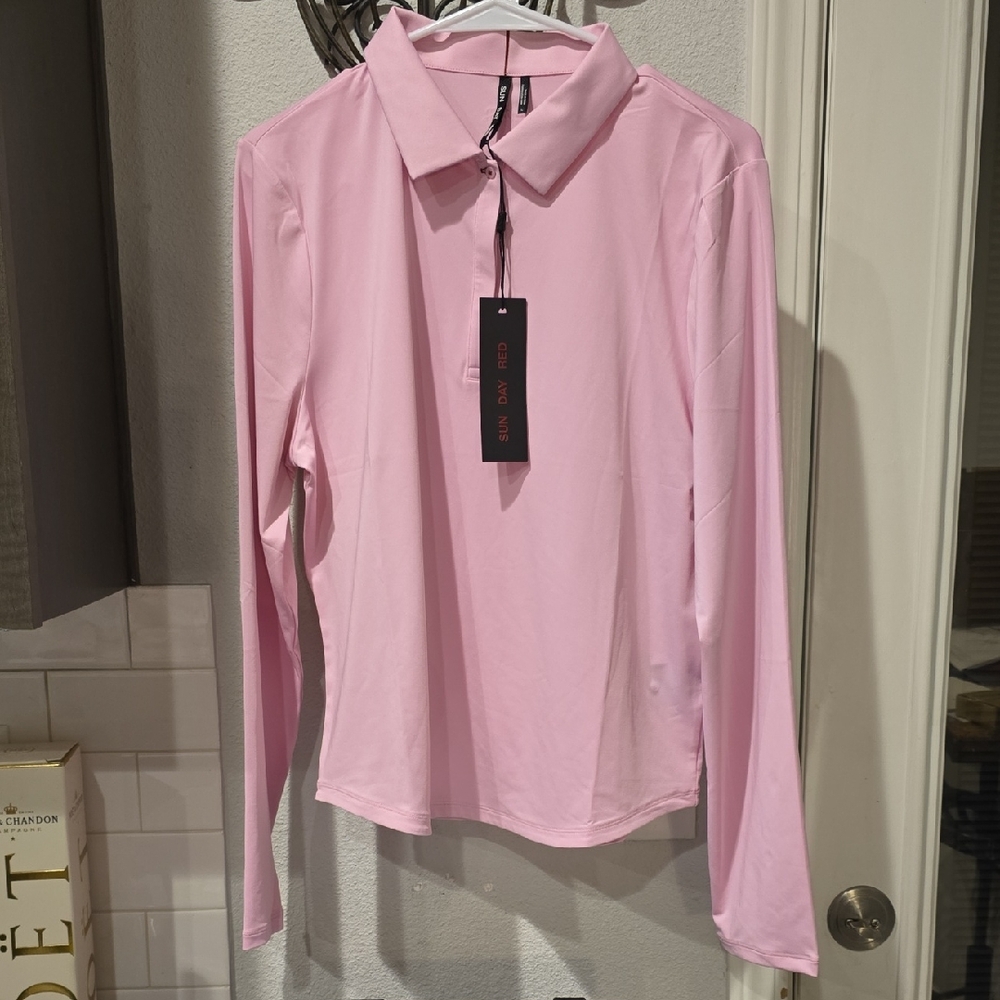 Elegant Pink Long Sleeve Top